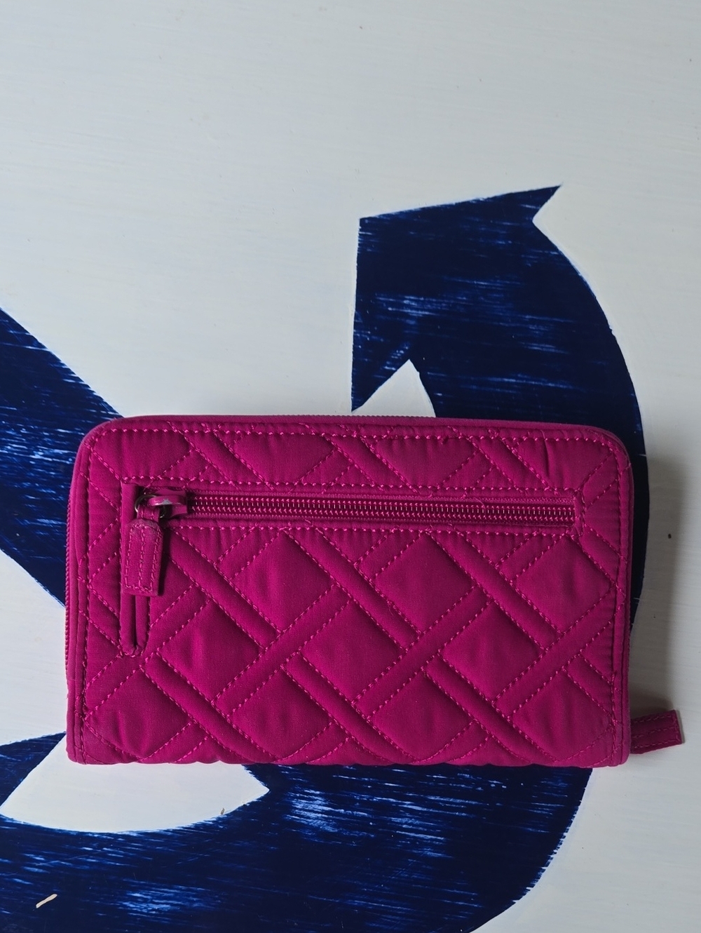 Vera Bradley Hot Pink Quilted Multi Compartment Wallet - Picture 7 of 10
